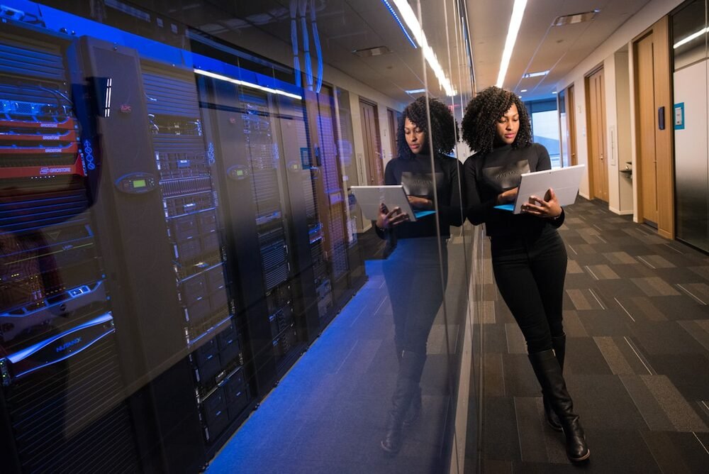 A data hall aisle